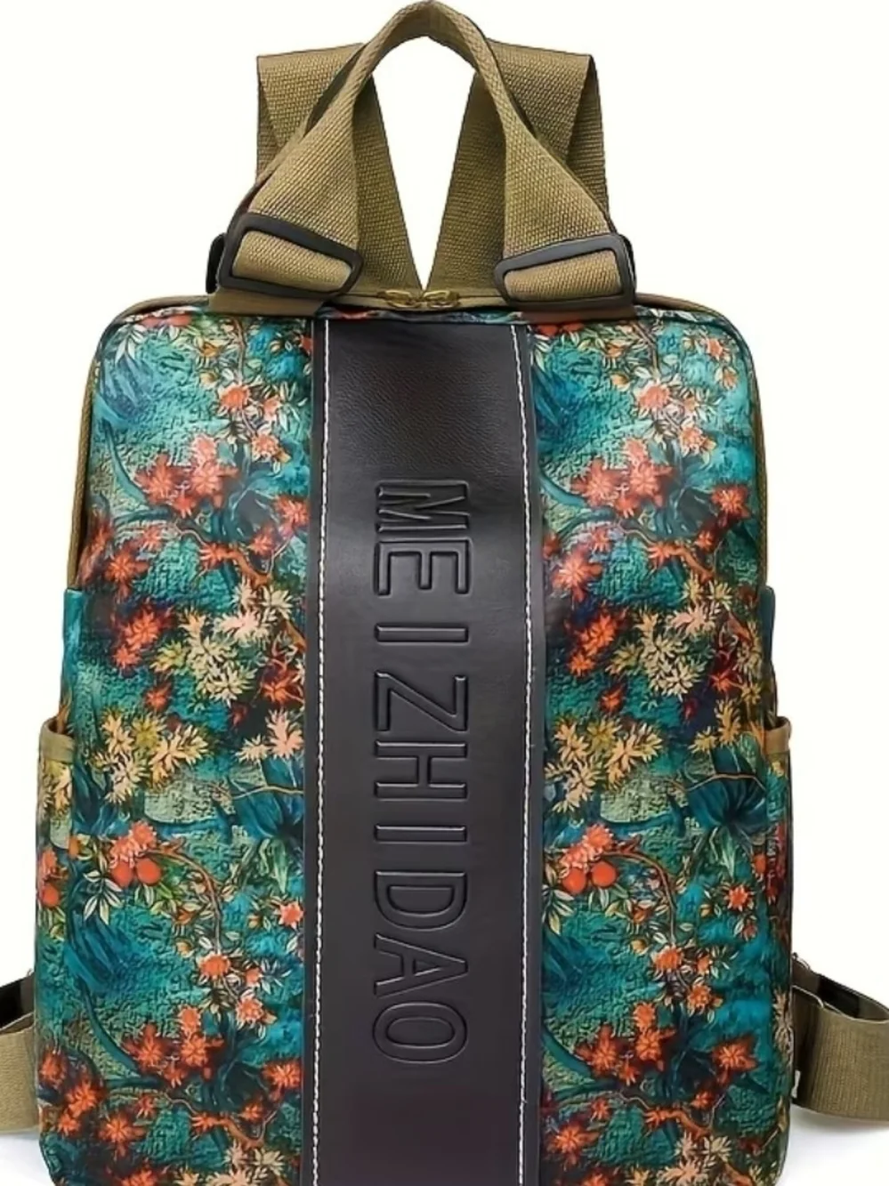 Large Boho Floral Backpack Purse